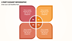 4 Part Elegant Infographic PPT Slide 1