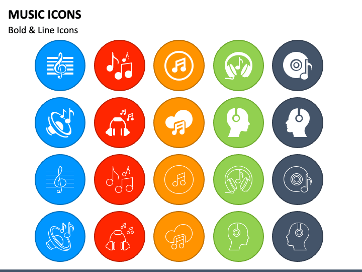 Music Icons PPT Slide 1