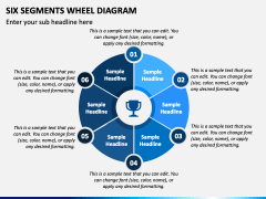 Six Segments Wheel Diagram PPT Slide 1