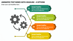 Animated Text Boxes with Headline - 4 Options PPT Slide 1