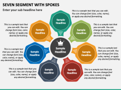 Seven Segment with Spokes PPT Slide 2