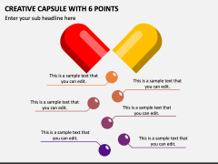 Creative Capsule with 6 Points PPT Slide 1