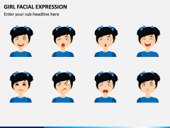 Girl Facial Expression PPT Slide 2