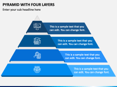 Pyramid with Four Layers PPT Slide 2