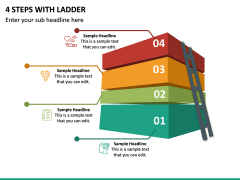 4 Steps With Ladder PPT Slide 2