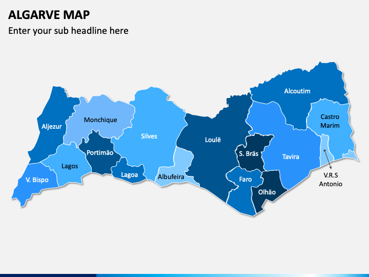 Mapa do Algarve por