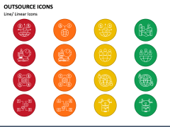 Outsource Icons PPT Slide 4