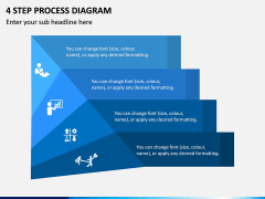 4 Step Process Diagram PPT Slide 1