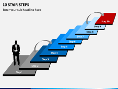 10 Stair Steps PPT Slide 1