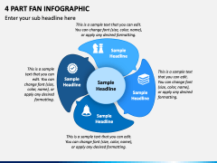 4 Part Fan Infographic PPT Slide 1