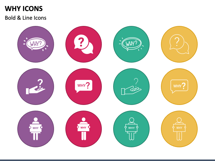 Why Icons PowerPoint Slide 1