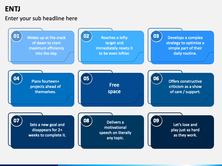 ENTJ PowerPoint and Google Slides Template - PPT Slides