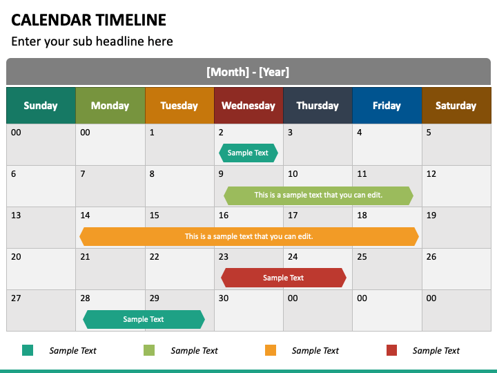 Calendar Timeline PowerPoint Template PPT Slides