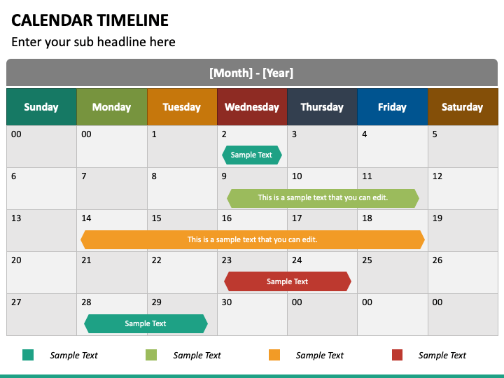 How To Make A Calendar Timeline In Powerpoint - Free Power Point ...