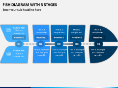 Fish Diagram With 5 Stages PPT Slide 1