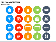 Supermarket Icons PPT Slide 3