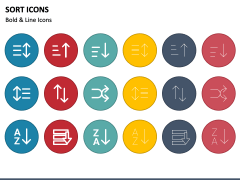 Sort Icons PowerPoint Slide 1