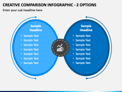 Creative Comparison Infographic - 2 Options PPT Slide 2
