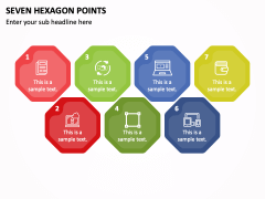 Seven Hexagon Points PPT Slide 1