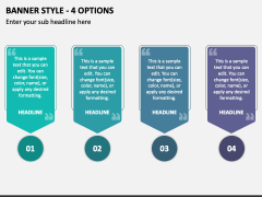 Banner Style - 4 Options PPT Slide 1