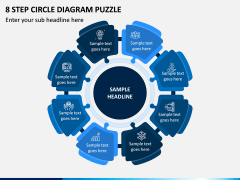 8 Step Circle Diagram Puzzle PPT Slide 1