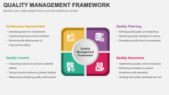 Quality Management Framework PPT Slide 1