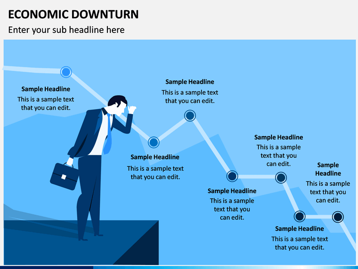 Economic Downturn PowerPoint Template PPT Slides SketchBubble