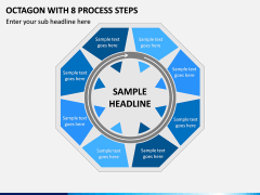 Octagon With 8 Process Steps PPT Slide 1