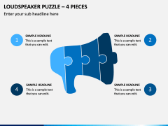 Loudspeaker Puzzle – 4 Pieces PPT Slide 1