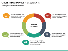 Circle Infographics – 5 Segments PPT Slide 2