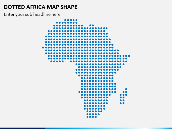 Dotted Africa Map PPT Slide 1
