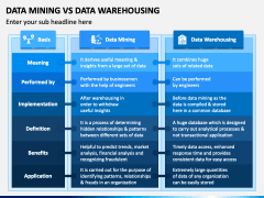 Data Mining Vs Data Warehousing PowerPoint and Google Slides Template