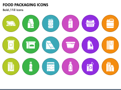 Food Packaging Icons PowerPoint Slide 3