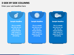 3 Side by Side Columns PPT Slide 1