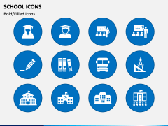 School Icons PPT Slide 1