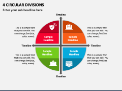 4 Circular Divisions PPT Slide 2