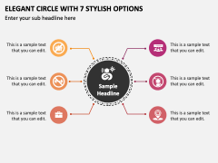 Elegant Circle with 7 Stylish Options PPT Slide 2