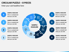 Circular Puzzle – 8 Pieces PPT Slide 1