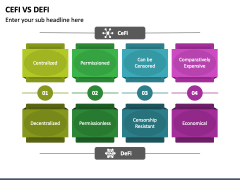 CeFi Vs DeFi PowerPoint And Google Slides Template - PPT Slides