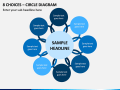 8 Choices - Circle Diagram PPT Slide 1