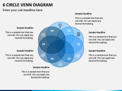 6 Circle Venn Diagram PPT Slide 1