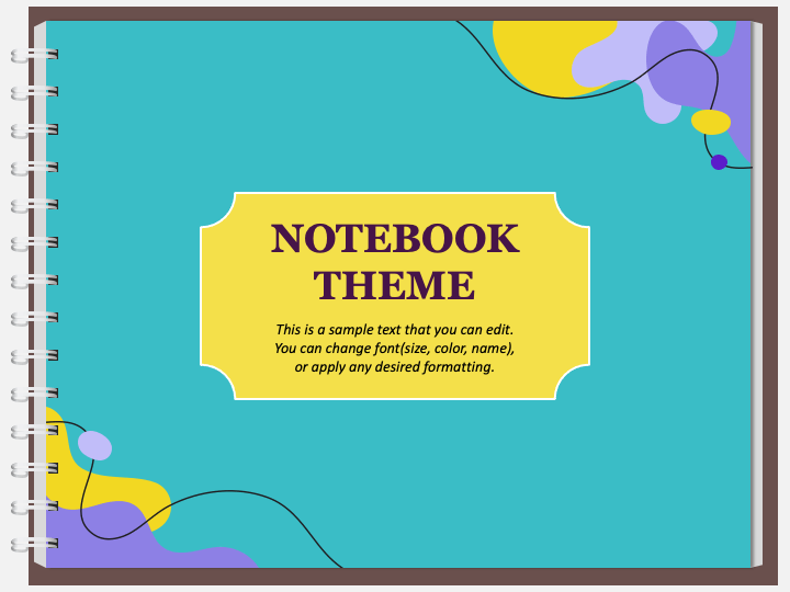 spiral notebook background powerpoint