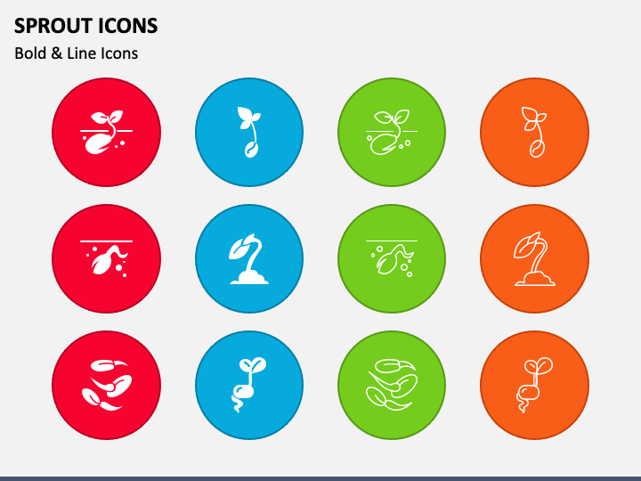 Sprout Icons PPT Slide 1