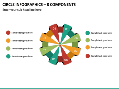 Circle Infographics – 8 Components PPT Slide 2
