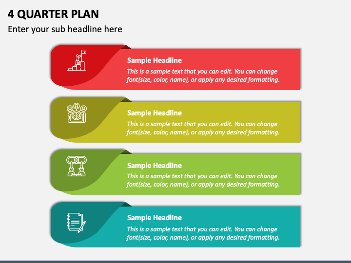 4 Quarter Plan PowerPoint Presentation Slides - PPT Template