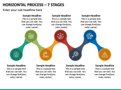 Horizontal Process - 7 Stages PPT Slide 2