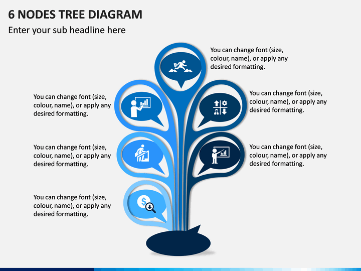 6 Nodes Tree Diagram PPT Slide 1