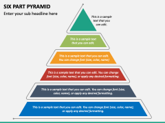 Six Part Pyramid PPT Slide 2