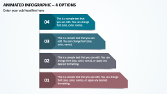Animated Infographic - 4 Options PPT Slide 1