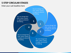 5 Step Circular Stages PPT Slide 1